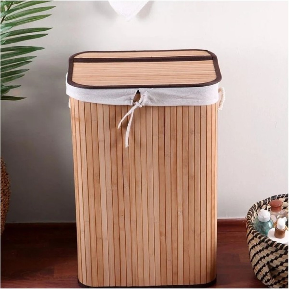 Casalinda Bambu Dikdörtgen Katlanabilir Çamaşır Sepeti 40 x 30 x 61 cm Sepet Fiyatı
