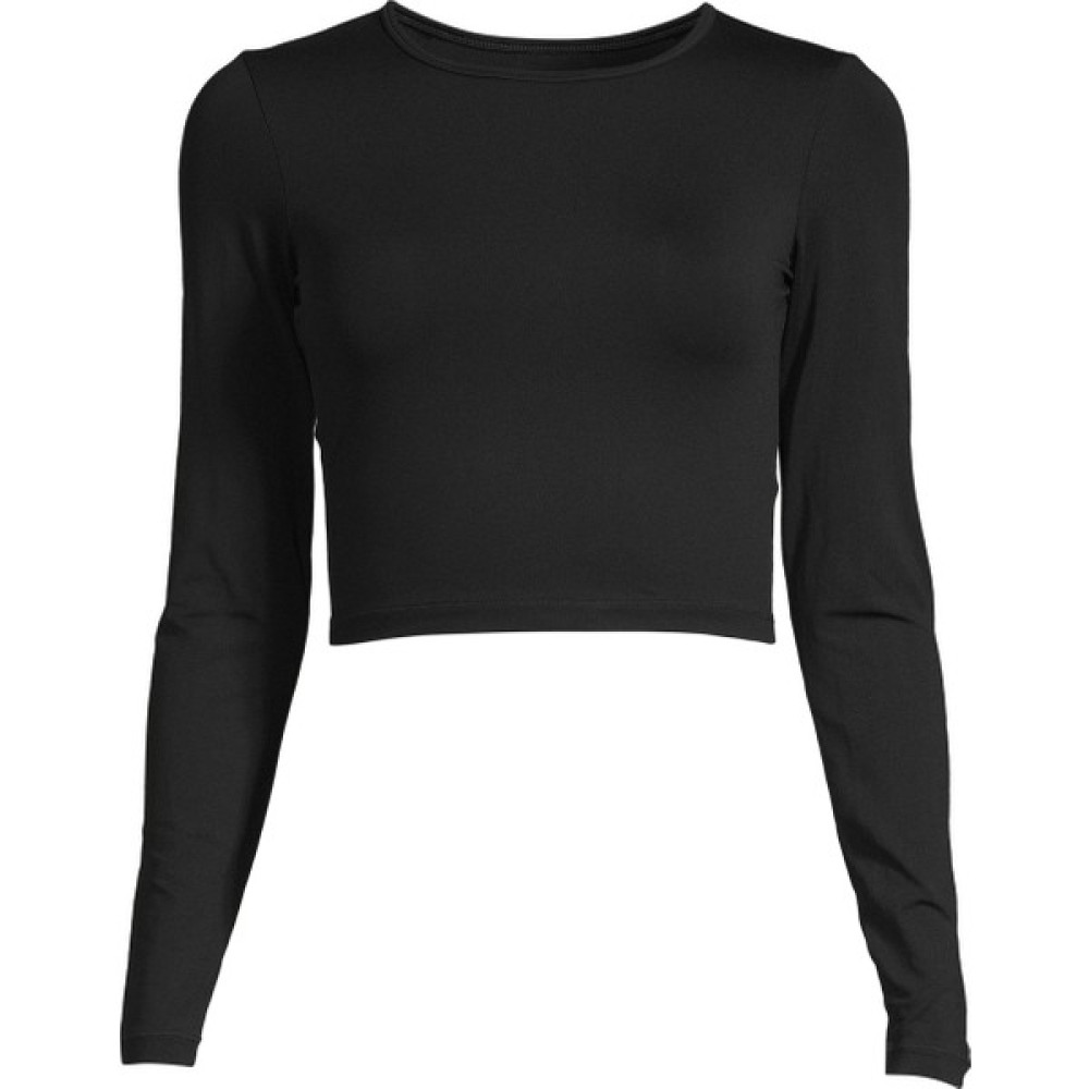 Casall Siyah Kadın O Yaka Dar Düz Uzun Kollu T-Shirt 21168-901 Crop Long Sleeve Bayan T-shirt Fiyatı