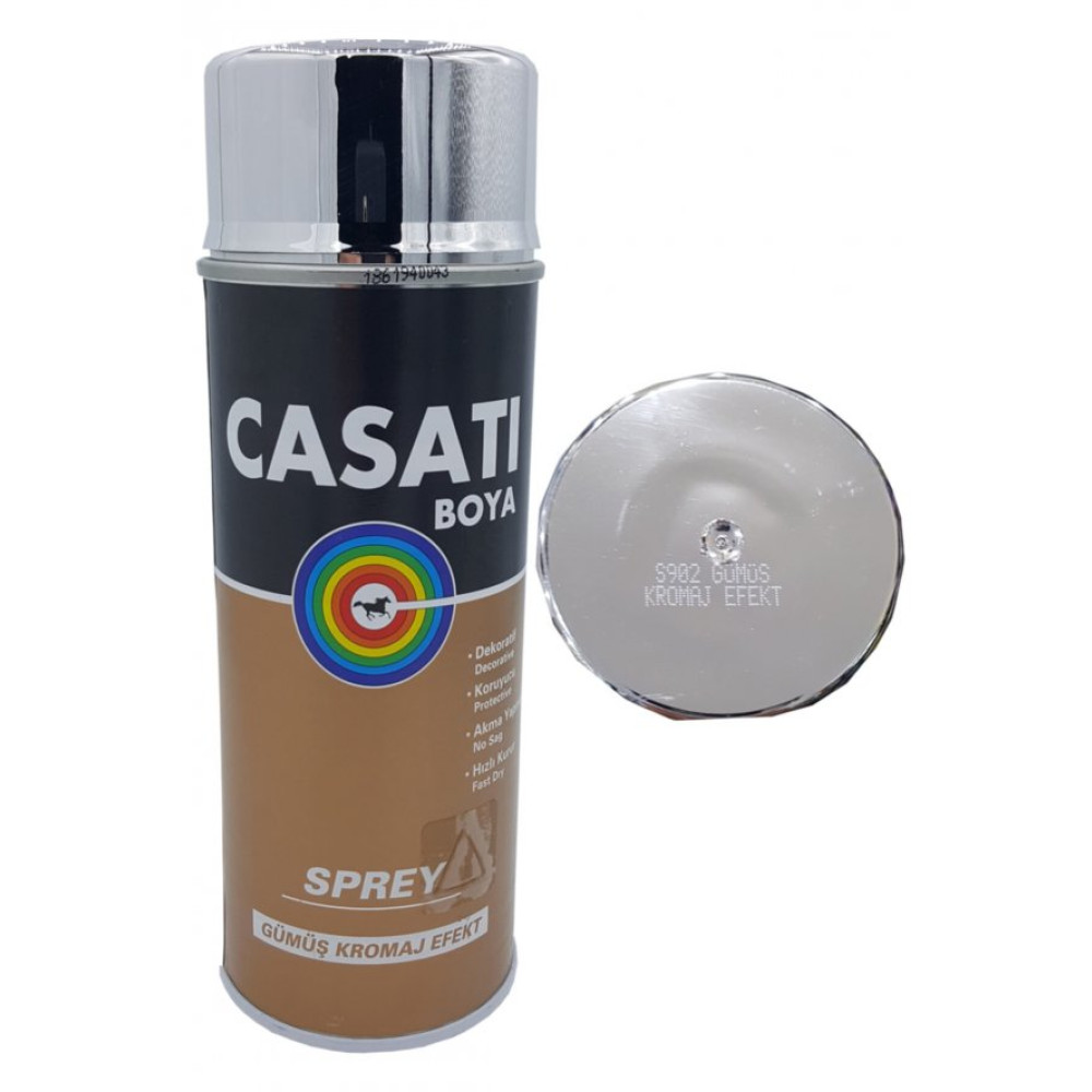 Casati Akrilik Sprey Boya Gumus Kromaj Efekt (Eskitme) 400 Ml Boyalar Fiyatı
