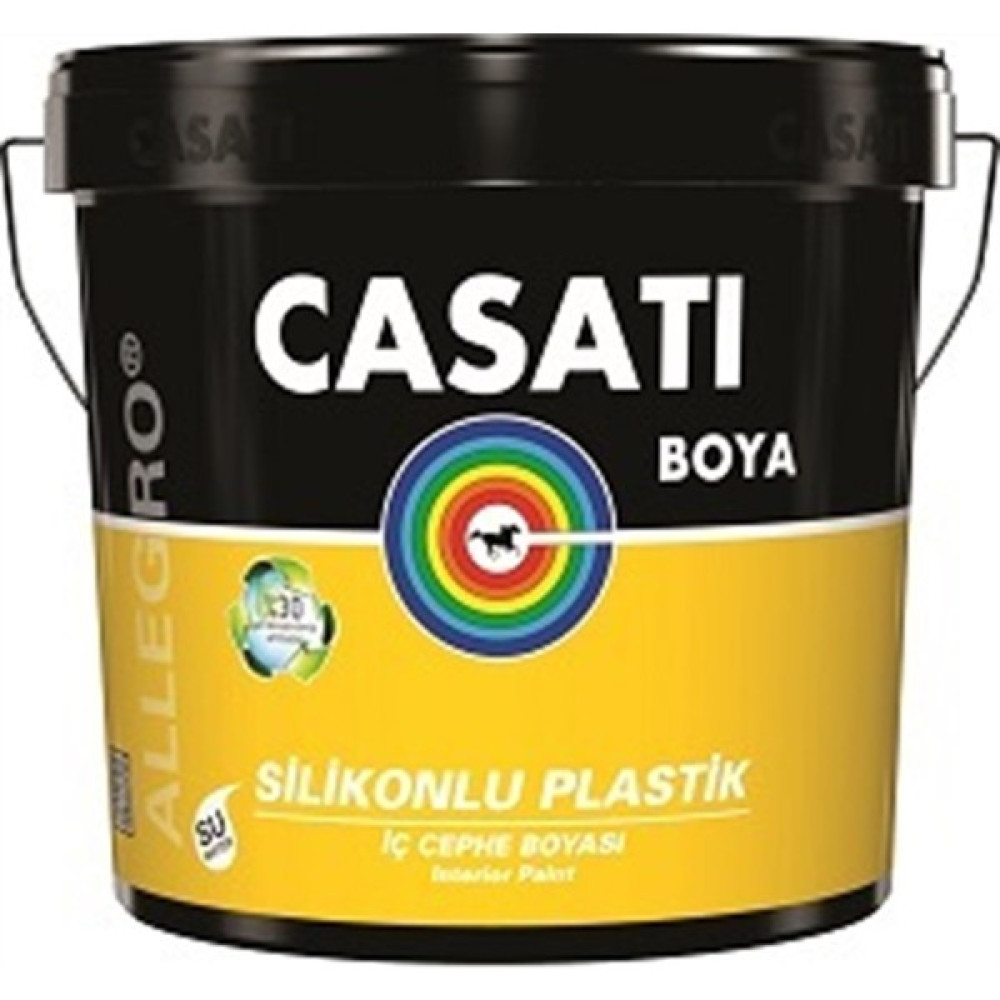 Casati Allegro Silikonlu Plastik Iç Cephe Boyası C001 Beyaz 20 kg İç Cephe Duvar Boyası Fiyatı