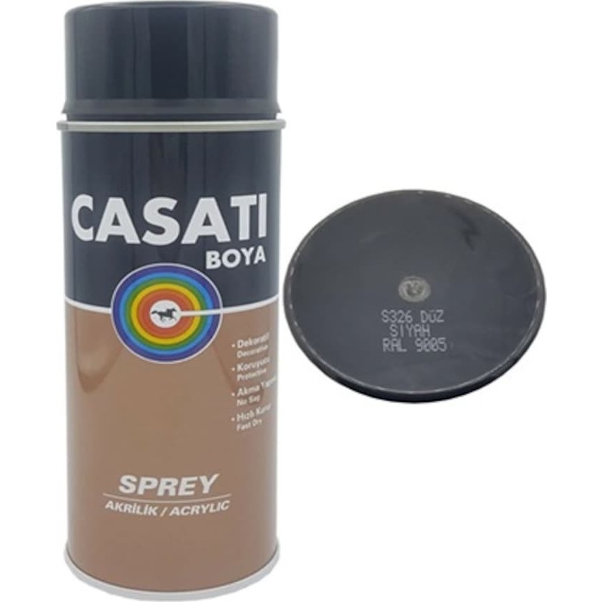 Casati Ral 9005 Siyah Sprey Boya 0,4 L Boya Malzemeleri Fiyatı