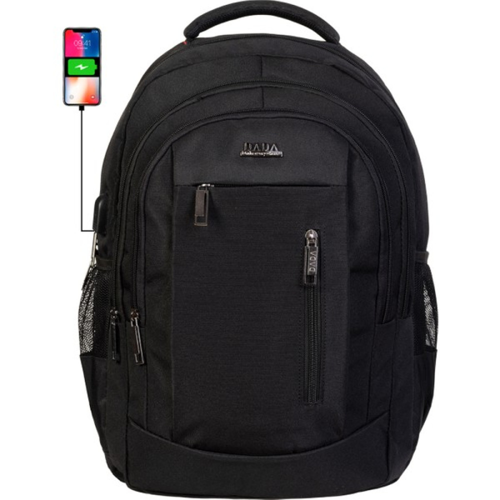 Case Club Laptop Sırt Çantası 15,6" - 16 " Inç USB Aparat Darbe Emici Koruma Su Geçirmez Kumaş - Siyah Dizüstü Bilgisayar Aksesuarları Fiyatı
