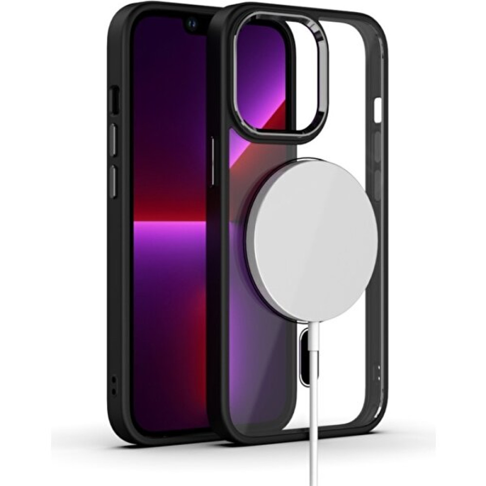 Case Markt Apple iPhone 12 Uyumlu Kamera Yükseltili Magsafe Özellikli Telefon Kılıfı Cmarkt-Crop - Siyah Cep Telefonu Kılıfı Fiyatı