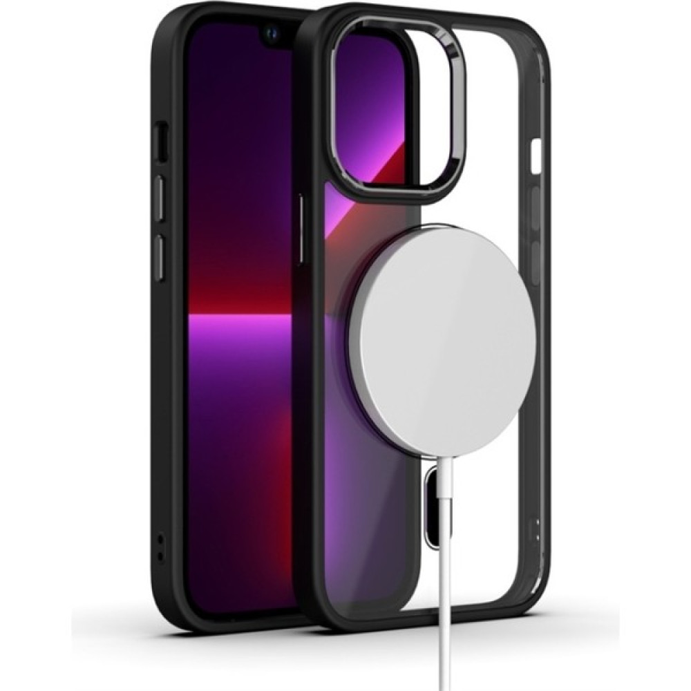 Case Markt Apple iPhone 14 Pro Uyumlu Kamera Yükseltili Magsafe Özellikli Telefon Kılıfı Cmarkt-Crop - Siyah Cep Telefonu Kılıfı Fiyatı