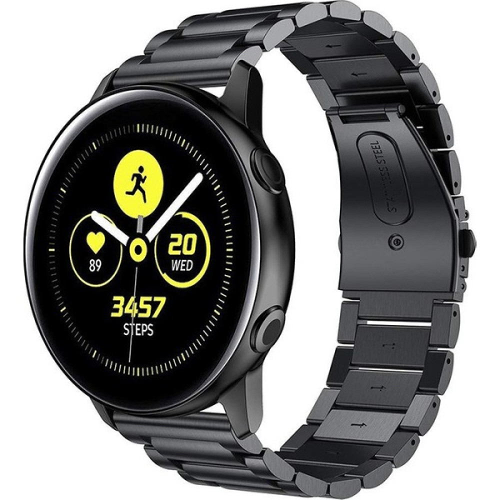 Case Markt Huawei Watch Ultimate Uyumlu Paslanmaz Çelik 22MM Metal Kordon - Siyah Giyilebilir Teknoloji Aksesuarları Fiyatı