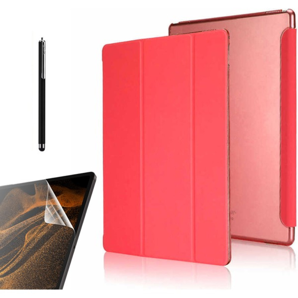 Case Street Huawei Matepad Se 10.4 Kılıf Smart Cover Kapaklı Standlı Uyku Modlu SM22 + Nano + Kalem Kırmızı Oto Boyaları Fiyatı