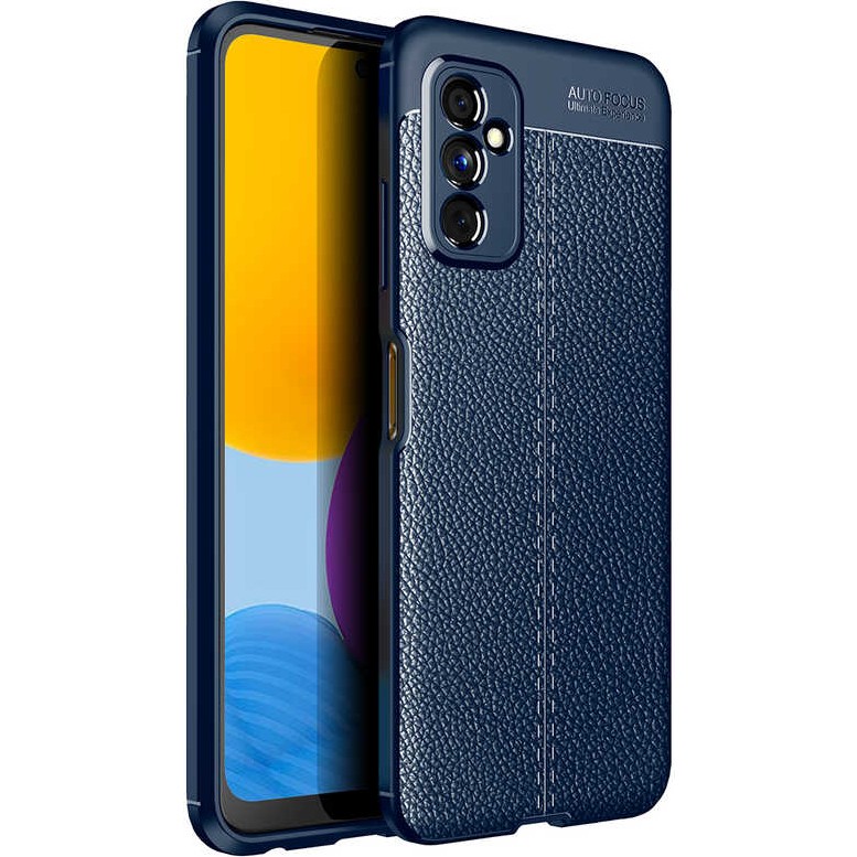 Case Street M52 Kılıf Niss Silikon Deri Görünümlü Kamera Korumalı+Nano Glass Lacivert - Galaxy M52 SSD / Solid State Drive Fiyatı