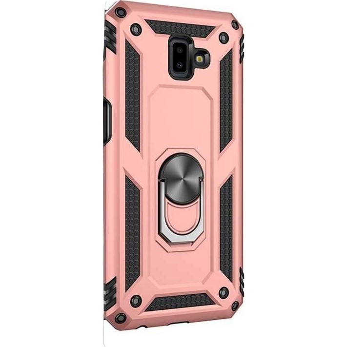 Case Street Samsung Galaxy J6 Plus Kılıf Vega Yüzüklü Mıknatıslı+Nano Glass Bronz Cep Telefonu Kılıfı Fiyatı