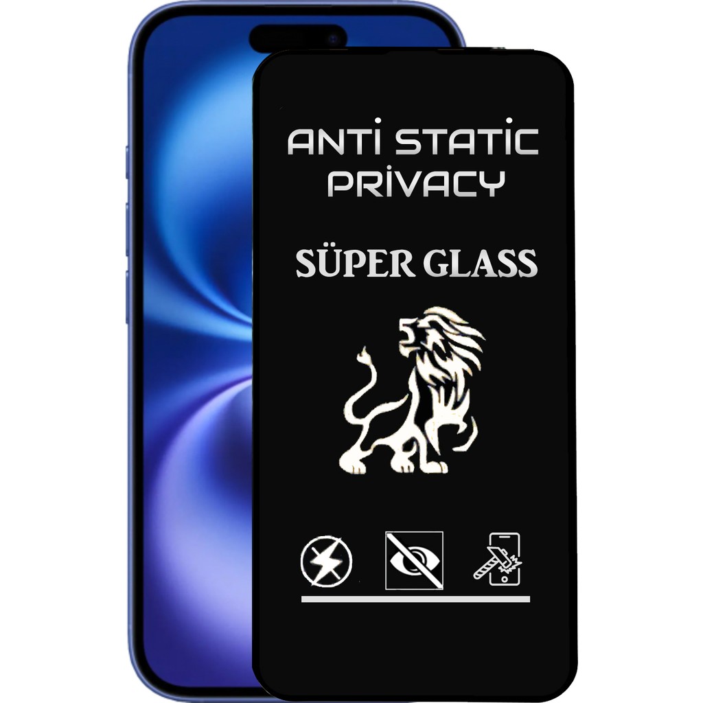 Case World Apple iPhone 16 Tam Kaplayan Anti Statik Hayalet Süper Cam Ekran Koruyucu - Şeffaf Cep Telefonu Ekran Koruyucusu Fiyatı