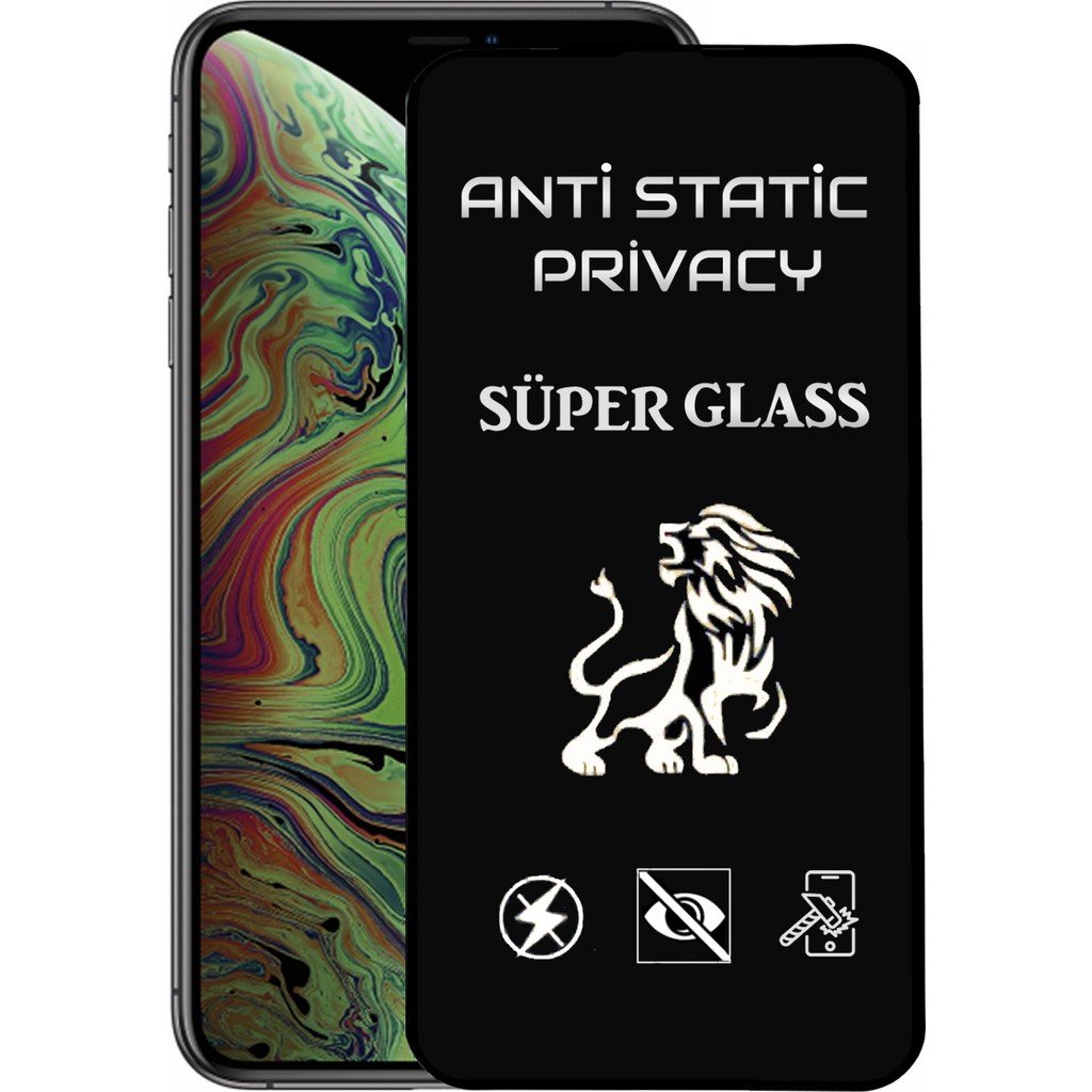 Case World Apple iPhone Xs Max Tam Kaplayan Anti Statik Hayalet Süper Cam Ekran Koruyucu - Saydam Cep Telefonu Ekran Koruyucusu Fiyatı