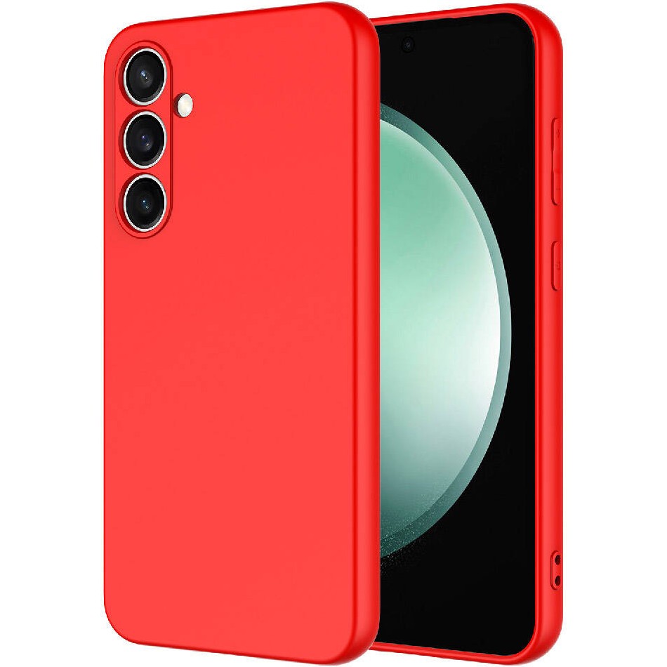 Case World Caseworld Samsung Galaxy S23 Fe Kapak Içi Kadife Kamera Korumalı Lansman Silikon Kılıf - Kırmızı Cep Telefonu Kılıfı Fiyatı