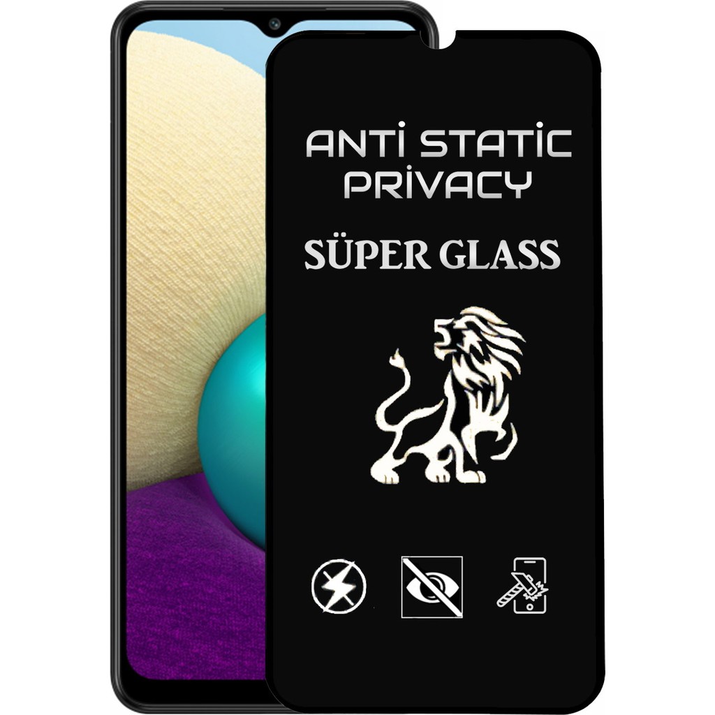 Case World Samsung Galaxy A02 Tam Kaplayan Anti Statik Hayalet Süper Cam Ekran Koruyucu - Saydam Cep Telefonu Ekran Koruyucusu Fiyatı