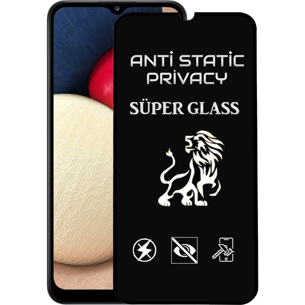 Case World Samsung Galaxy A02S Tam Kaplayan Anti Statik Hayalet Süper Cam Ekran Koruyucu - Saydam Cep Telefonu Ekran Koruyucusu Fiyatı