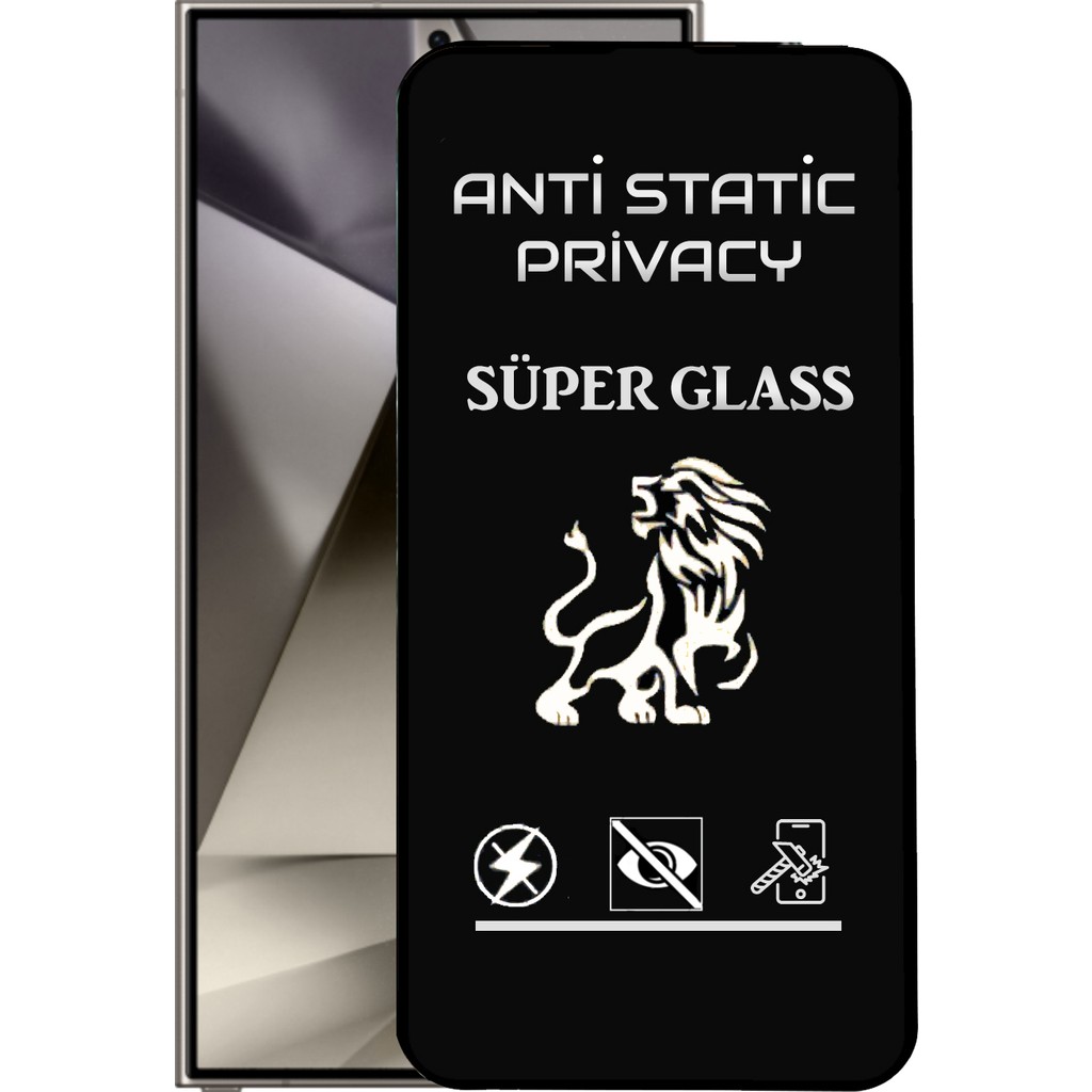 Case World Samsung Galaxy S25 Ultra Tam Kaplayan Anti Statik Hayalet Süper Cam Ekran Koruyucu - şeffaf Cep Telefonu Ekran Koruyucusu Fiyatı