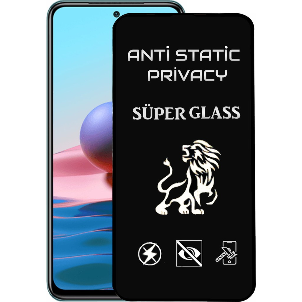 Case World Xiaomi Redmi Note 10 Tam Kaplayan Anti Statik Hayalet Süper Cam Ekran Koruyucu - Saydam Cep Telefonu Ekran Koruyucusu Fiyatı