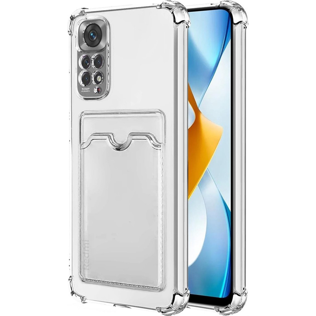 Case World Xiaomi Redmi Note 11 Kapak Kamera Korumalı Kartlıklı Darbe Emici Özellikli Şeffaf Silikon Kılıf Cep Telefonu Kılıfı Fiyatı