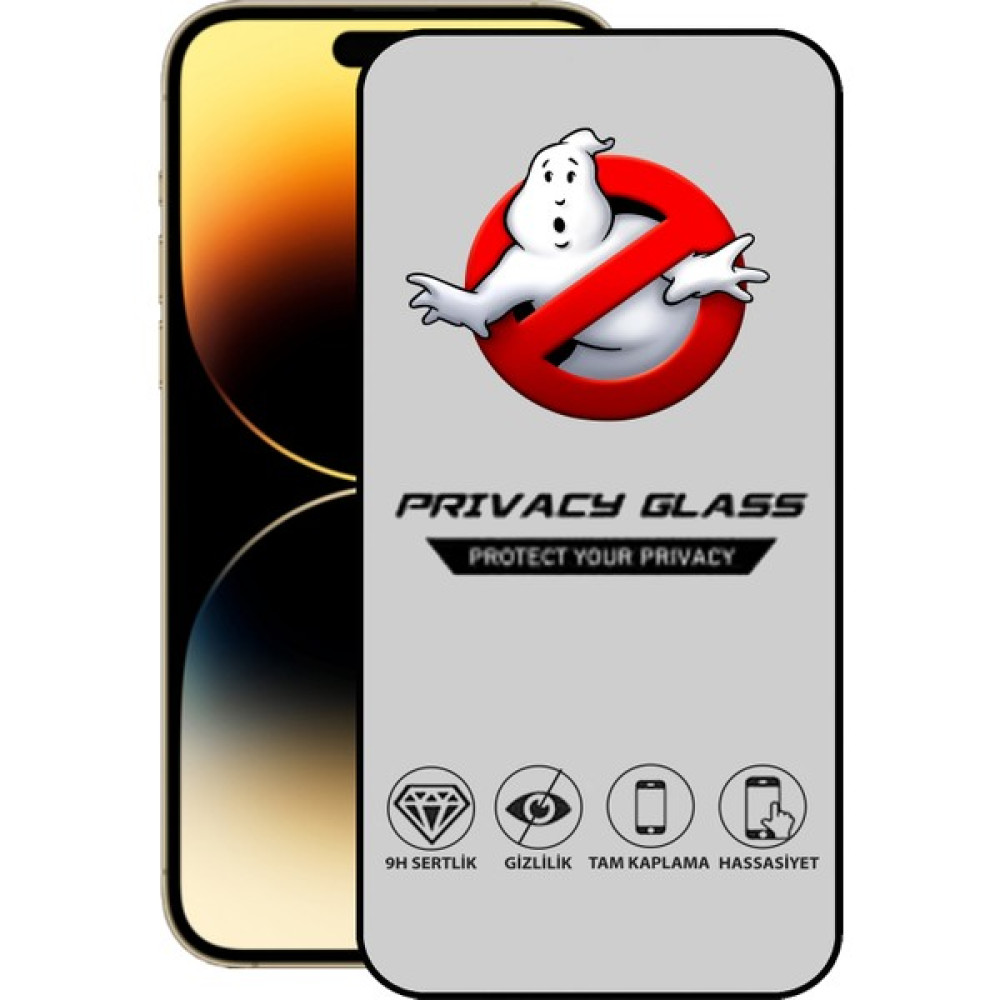 Caseart Apple iPhone 14 Pro Görünmez Tam Kaplayan Seramik Ekran Koruyucu Esnek Cam - Saydam Cep Telefonu Ekran Koruyucusu Fiyatı