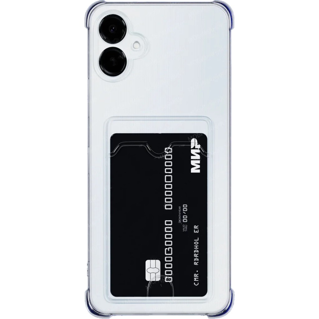 Caseart Samsung Galaxy A06 Kapak Kamera Korumalı Kartlıklı Darbe Emici Özellikli Şeffaf Silikon Kılıf Cep Telefonu Kılıfı Fiyatı