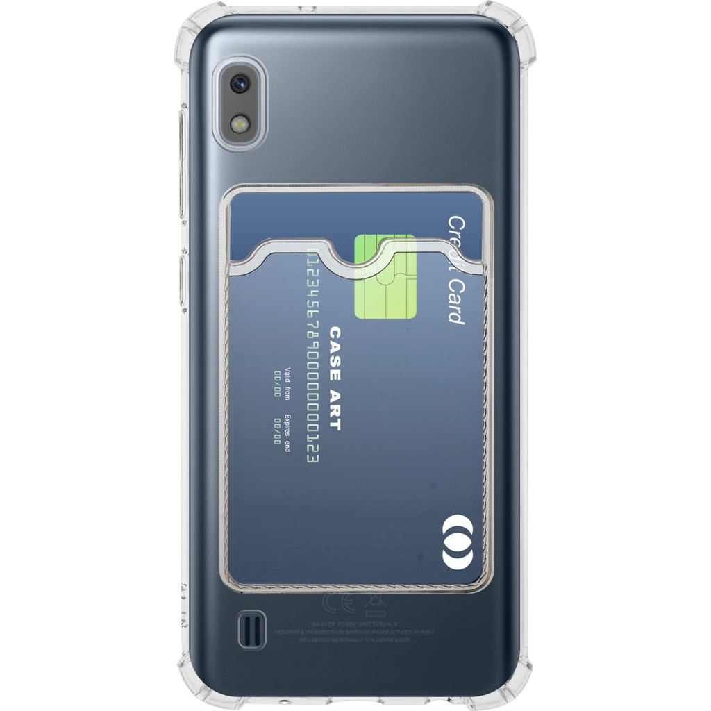 Caseart Samsung Galaxy A10 Kapak Kamera Korumalı Kartlıklı Darbe Emici Özellikli Şeffaf Silikon Kılıf Cep Telefonu Kılıfı Fiyatı