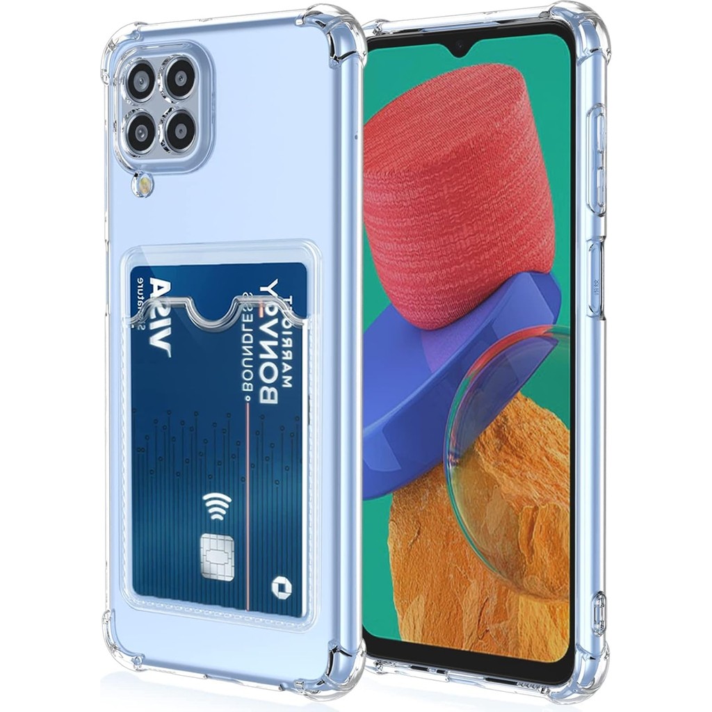 Caseart Samsung Galaxy A22 Kapak Kamera Korumalı Kartlıklı Darbe Emici Özellikli Şeffaf Silikon Kılıf Cep Telefonu Kılıfı Fiyatı