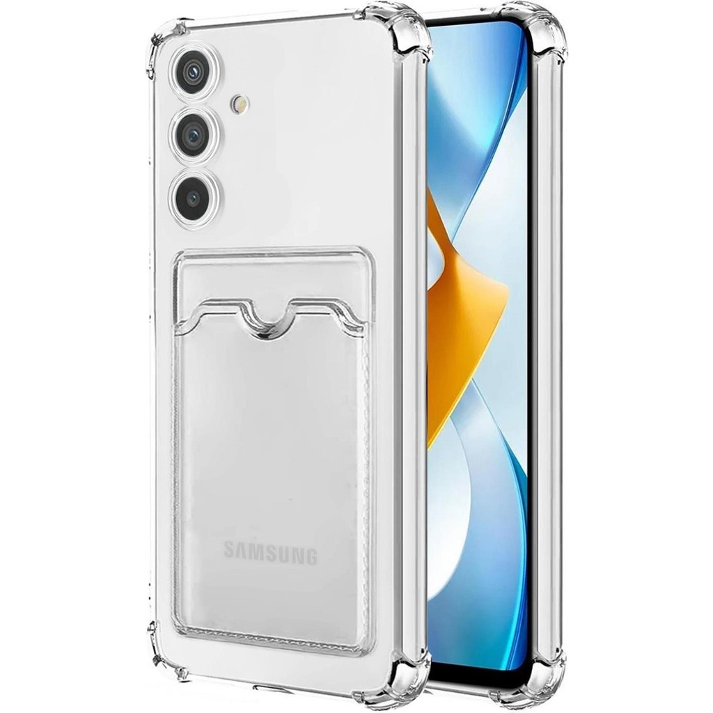 Caseart Samsung Galaxy A25 Kapak Kamera Korumalı Kartlıklı Darbe Emici Özellikli Şeffaf Silikon Kılıf Cep Telefonu Kılıfı Fiyatı
