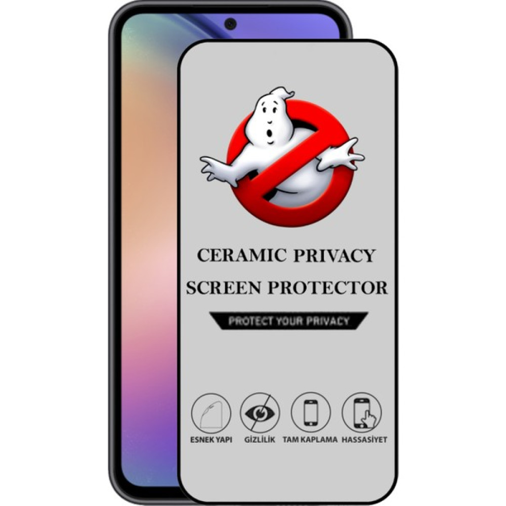Caseart Samsung Galaxy A54 Tam Kaplayan Parlak Seramik Nano Esnek Hayalet Ekran Koruyucu - Şeffaf Cep Telefonu Ekran Koruyucusu Fiyatı