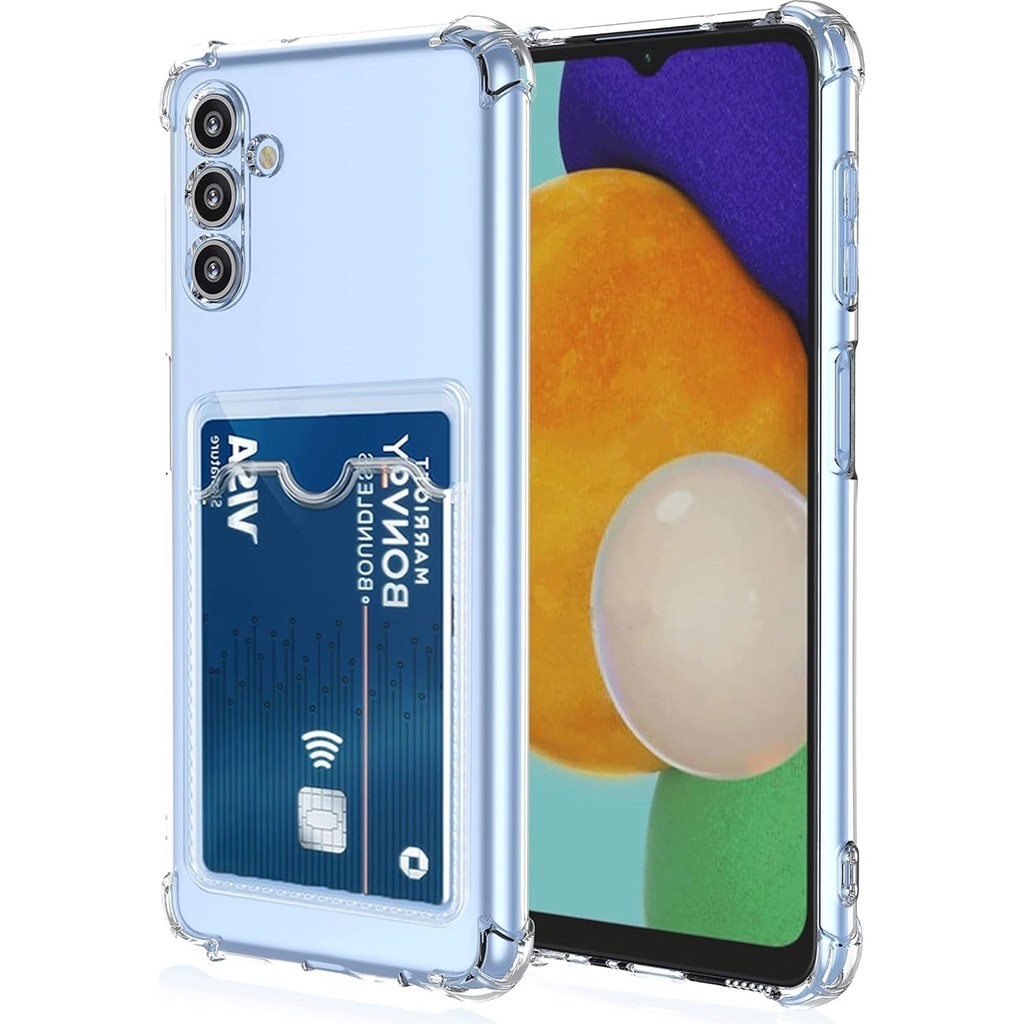 Caseart Samsung Galaxy M14 Kapak Kamera Korumalı Kartlıklı Darbe Emici Özellikli Şeffaf Silikon Kılıf Cep Telefonu Kılıfı Fiyatı