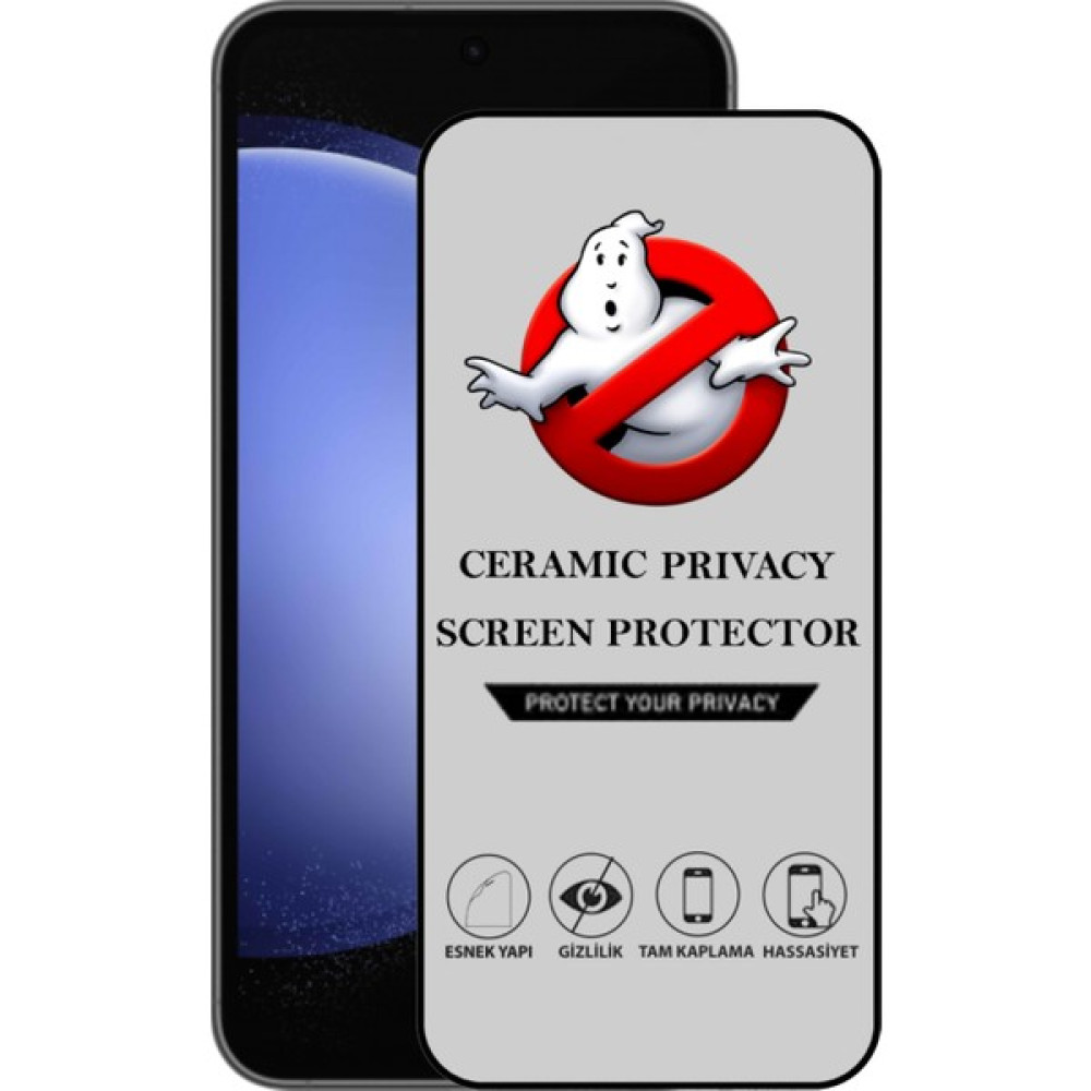 Caseart Samsung Galaxy S23 Fe Tam Kaplayan Parlak Seramik Nano Esnek Hayalet Ekran Koruyucu - Şeffaf Cep Telefonu Ekran Koruyucusu Fiyatı