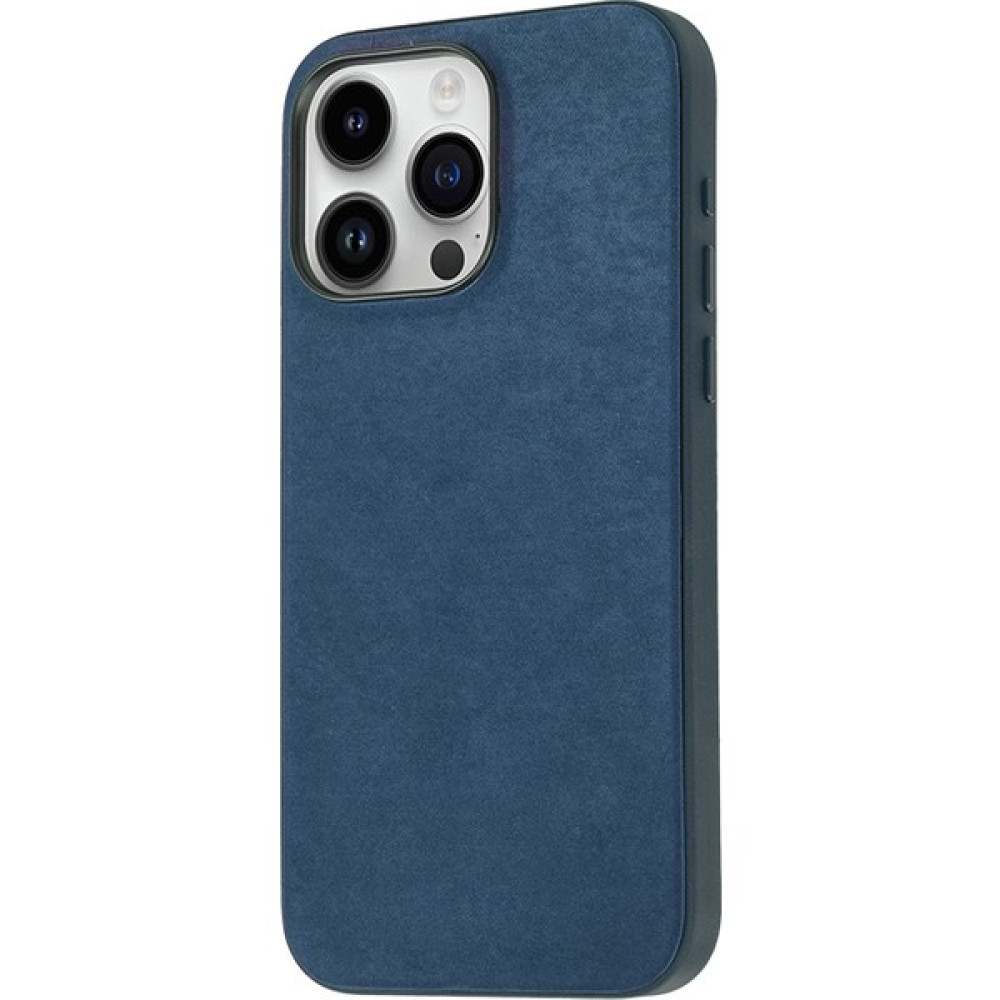 Casetr Apple iPhone 15 Pro - Uyumlu Casetr Mikro Fiber Mimoza Kapak-Mavi - Mavi Cep Telefonu Kılıfı Fiyatı
