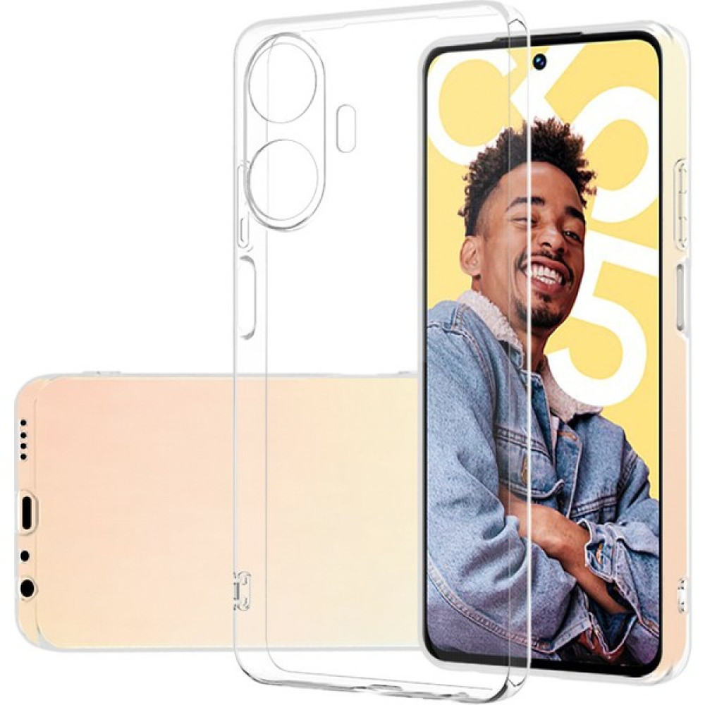 Caseworld Realme C55 ile Uyumlu Kapak Kamera Korumalı Süper Silikon Şeffaf Kılıf Cep Telefonu Kılıfı Fiyatı