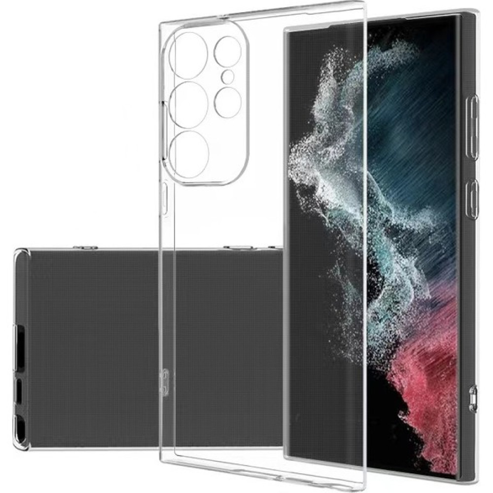 Caseworld Samsung Galaxy S23 Ultra ile Uyumlu Kapak Kamera Korumalı Süper Silikon Kılıf - Şeffaf Cep Telefonu Kılıfı Fiyatı