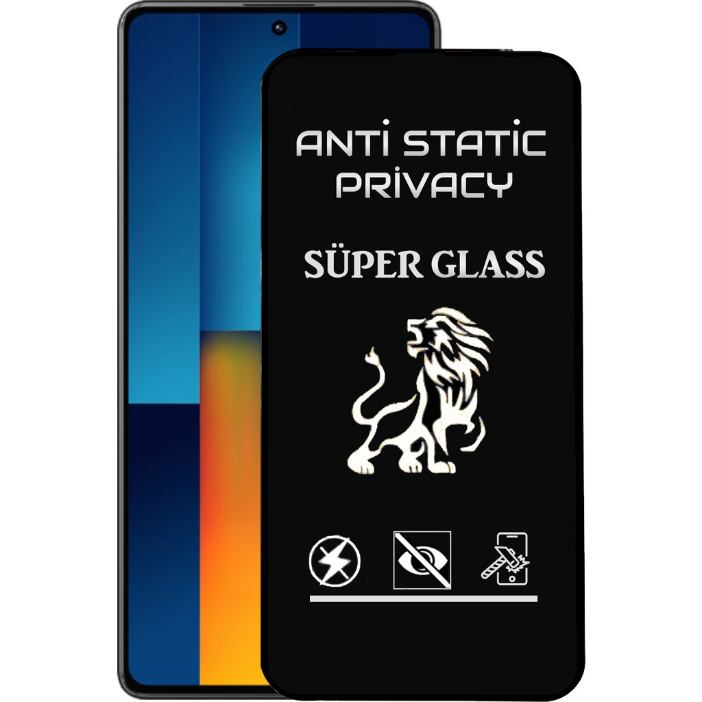 Caseworld Xiaomi Poco M6 Pro 4g Tam Kaplayan Anti Statik Hayalet Süper Cam Ekran Koruyucu - Şeffaf Cep Telefonu Ekran Koruyucusu Fiyatı