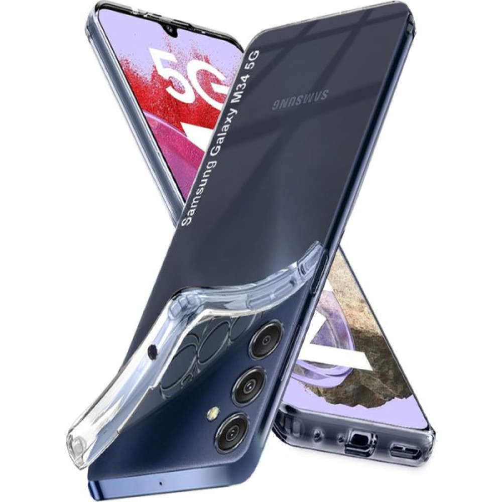 Caseworldtr Caseworld Samsung Galaxy M34 Kapak Kamera Korumalı Süper Silikon Şeffaf Kılıf Cep Telefonu Kılıfı Fiyatı