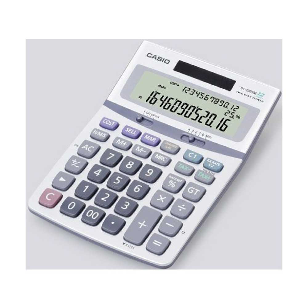 Casio DF-320TM Üç Satır Ekranlı 12 Hane Hesap Makinesi Oto Boyaları Fiyatı