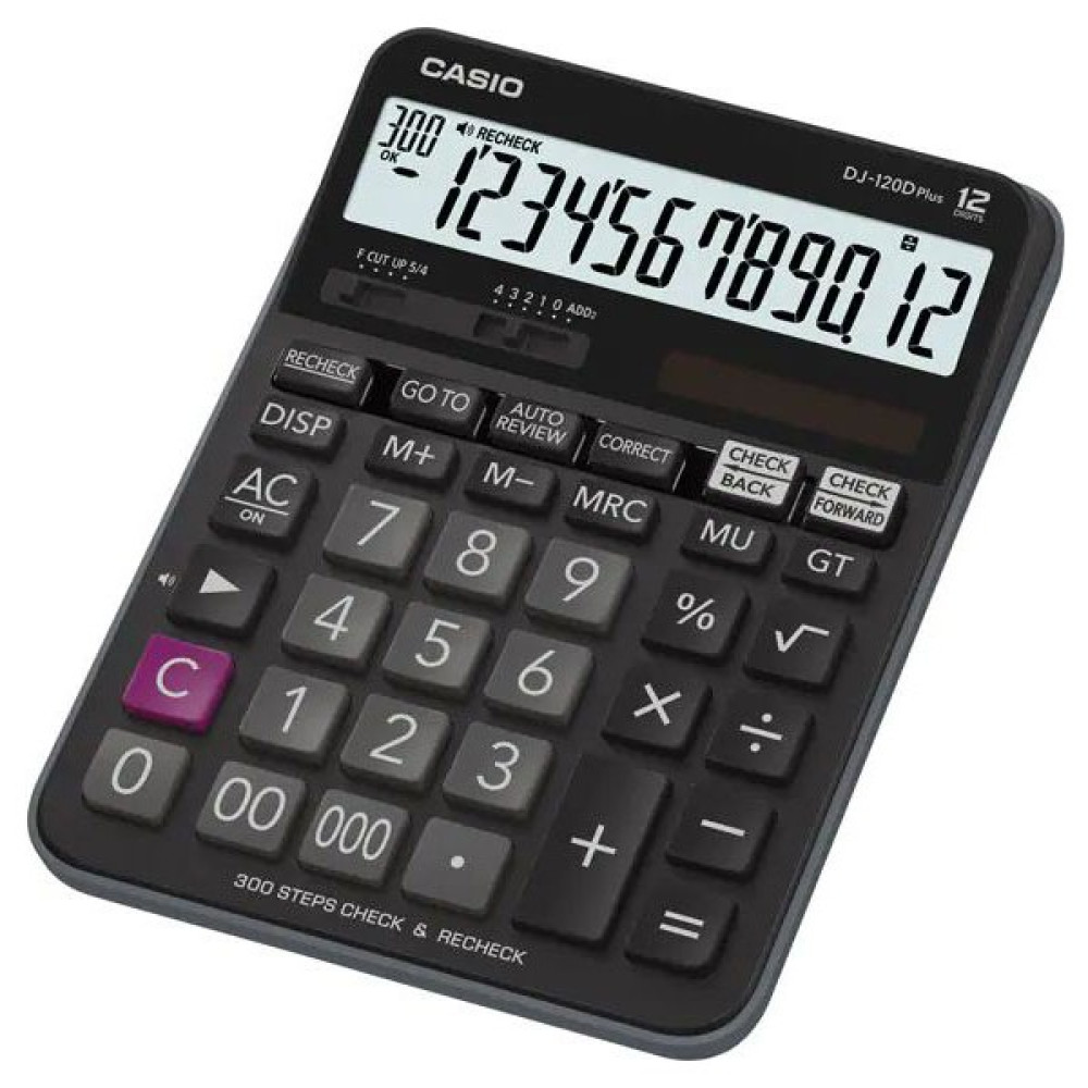 Casio DJ-120D Plus 12 Hane 300 Adım Kontrol Özellikli Hesap Makinesi Hesap Makinesi Fiyatı