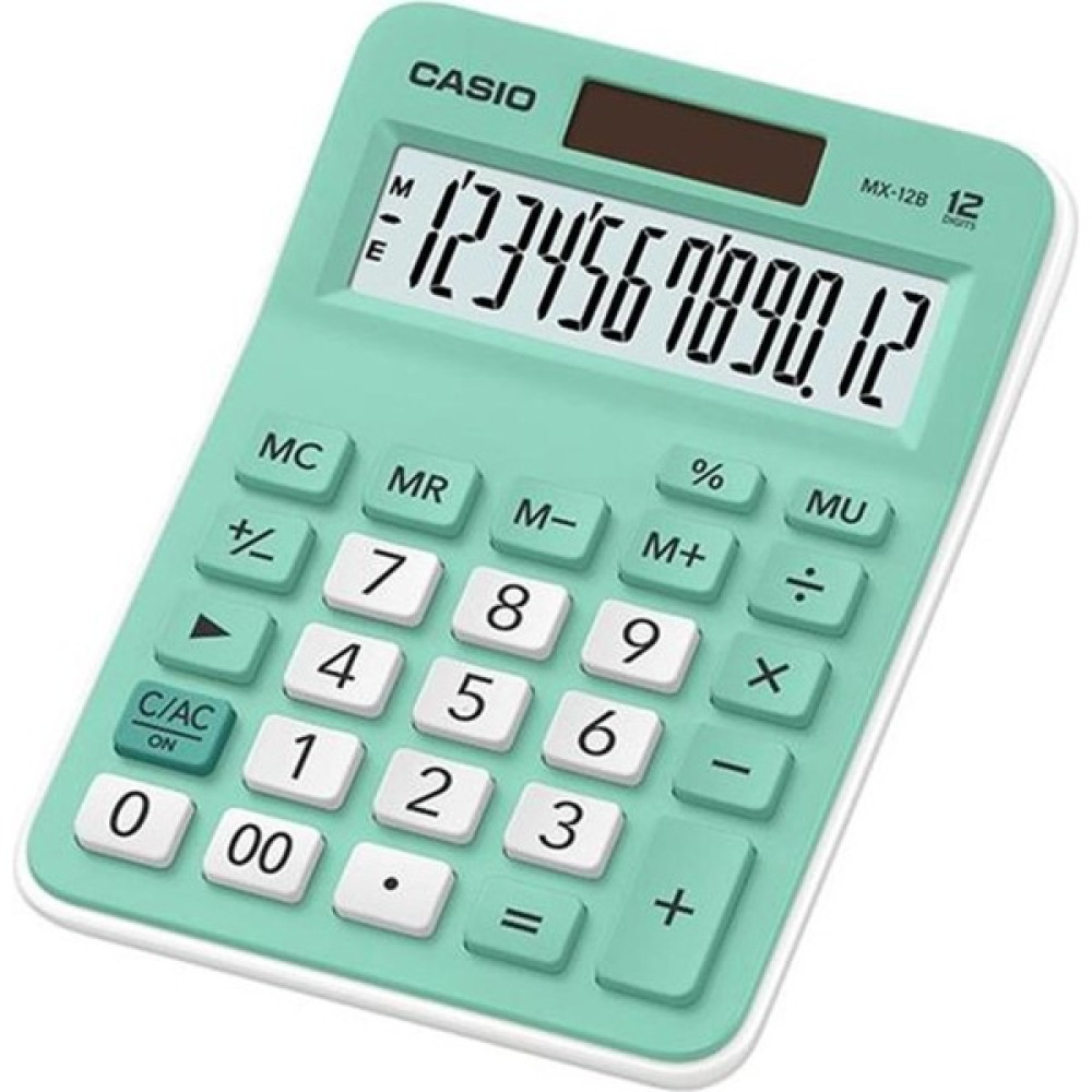 Casio Hesap Makinesi Masa Üstü 12 Hane Açık Yeşil Mx 12B Gn / Casio Oto Boyaları Fiyatı