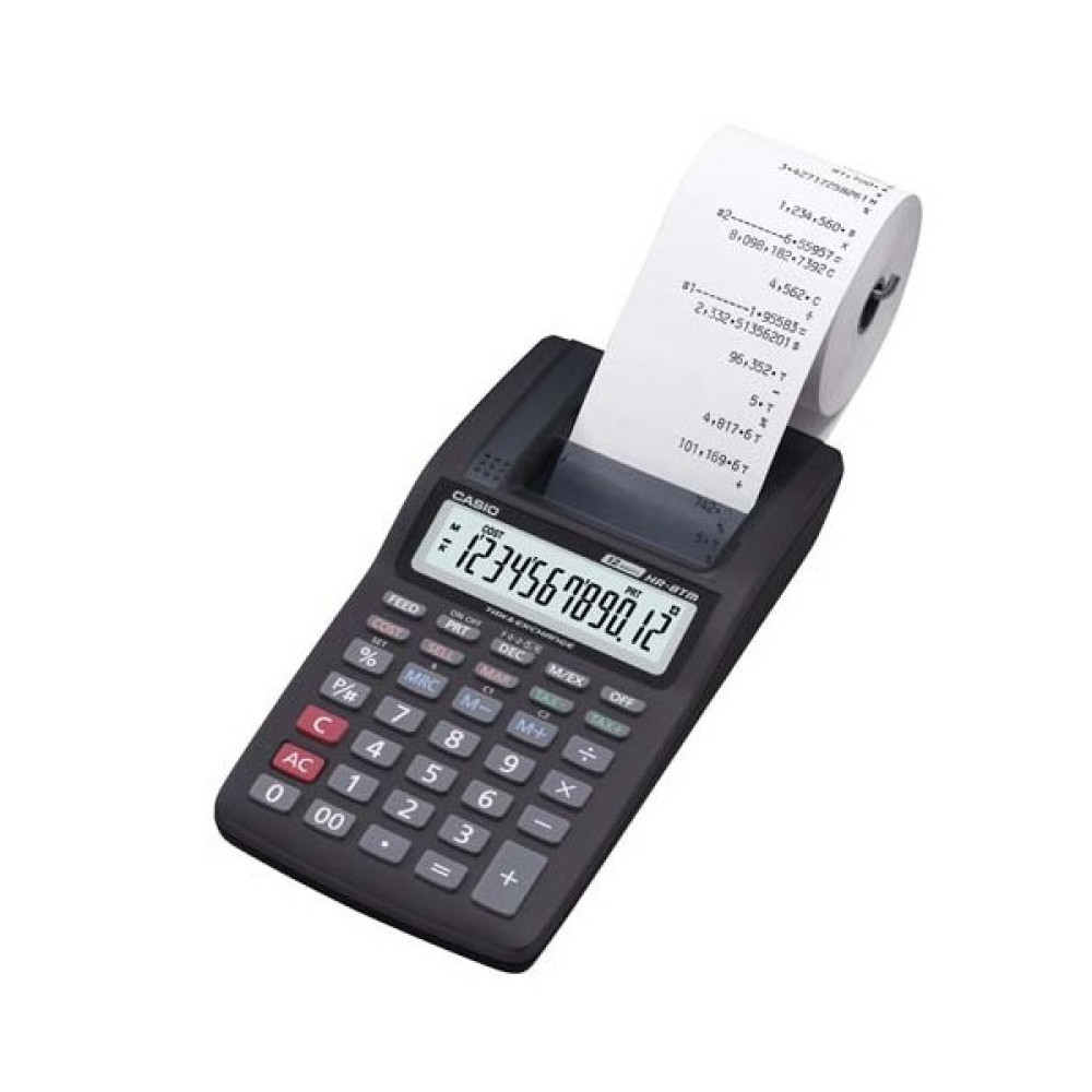 Casio HR-8TM-BK Pilli Şeritli 12 Hane Hesap Makinesi Hesap Makinesi Fiyatı