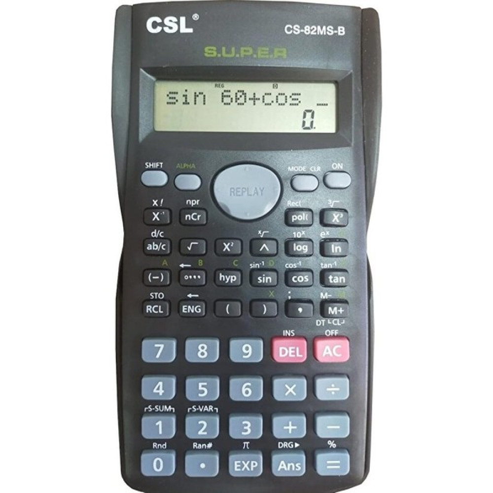 Caslo Csl CS-82MS-B Bilimsel Fonsiyonlu Hesap Makinası 240 Fonksiyonlu 10+2 Haneli Hesap Makinesi Fiyatı