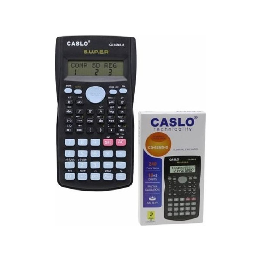 Caslo Hesap Makinası Fonksiyonlu CS-82MS-B Hesap Makinesi Fiyatı