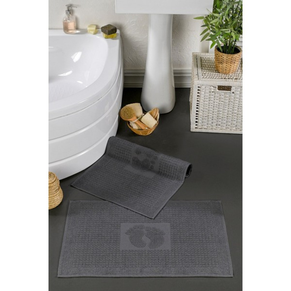 Casnack antrasit 2 Adet 520 Gr. Ayak Havlusu-Paspas - Antrasit - 50 x 70 cm Ayak Havlusu Fiyatı