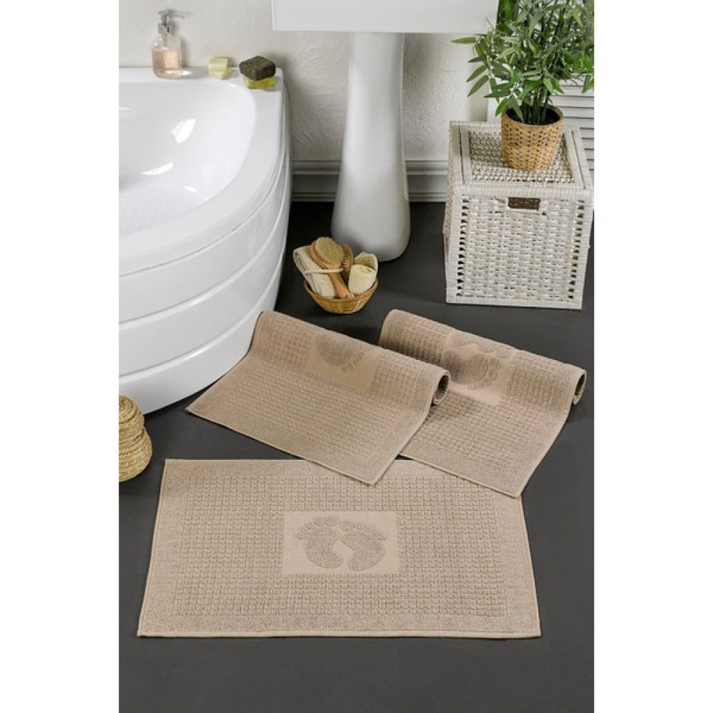 Casnack Kahve 3 Adet 780 Gr. Ayak Havlusu-Paspas Seti - 50 x 70 cm Ayak Havlusu Fiyatı