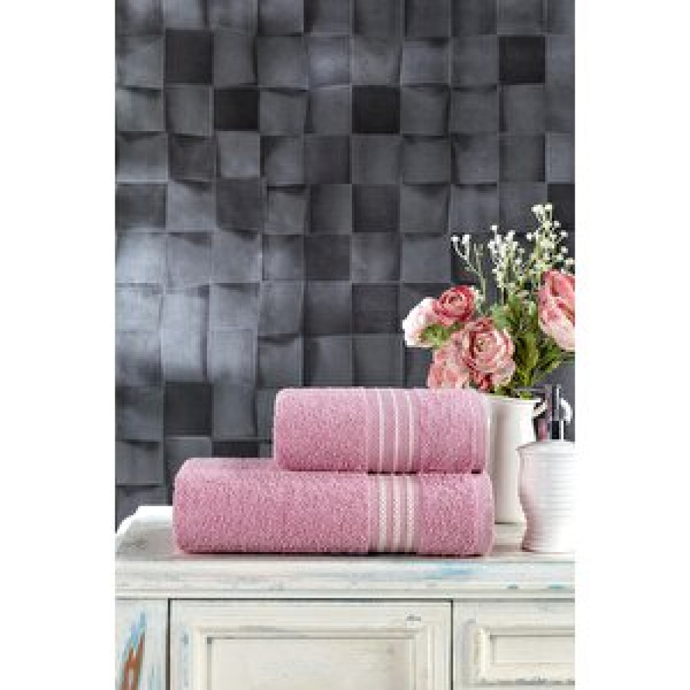Casnack Veronica 2'li Banyo Havlu Seti Pudra Banyo Havlusu Fiyatı