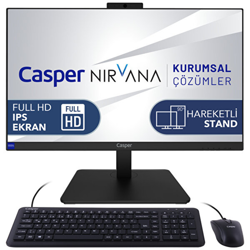 Casper Nirvana A7H.1370-Bv00R-V i7 13700 23.8" 16 GB RAM 500 GB NVMe SSD Gen4 W11Pro All In One Bilgisayar Monitör PC (All-in-One) Fiyatı