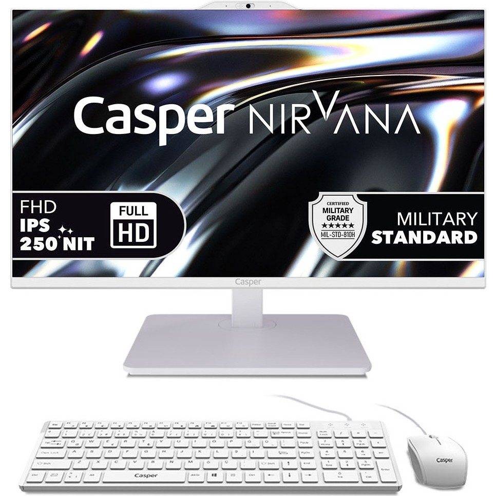 Casper Nirvana A80.1342-8V00T-V-B Intel Core i5-13420H 8GB RAM 500GB SSD Windows 11 Home All In One - Beyaz İşlemci Fiyatı