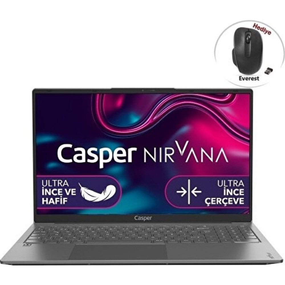 Casper Nirvana X600.1235-8V00X-G-FM17 Intel Core I5 1235U 16 GB 1 Tb SSD Windows 11 Pro 15.6" Fhd Taşınabilir Bilgisayar Dizüstü Bilgisayar Fiyatı