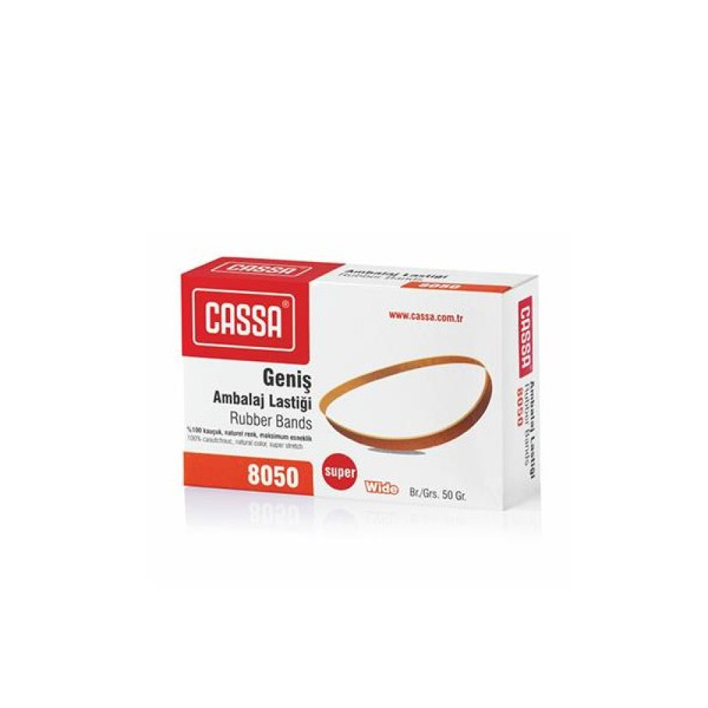 Cassa 8050 Geniş Kauçuk Lastik 50 Gr.Kutu Ofis Malzemeleri Fiyatı