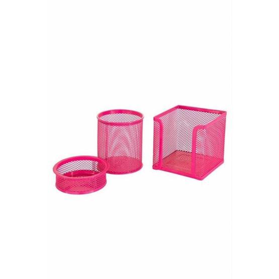 Cassa 8915 Pembe 3'lü Masaüstü Set Kalemlik Fiyatı