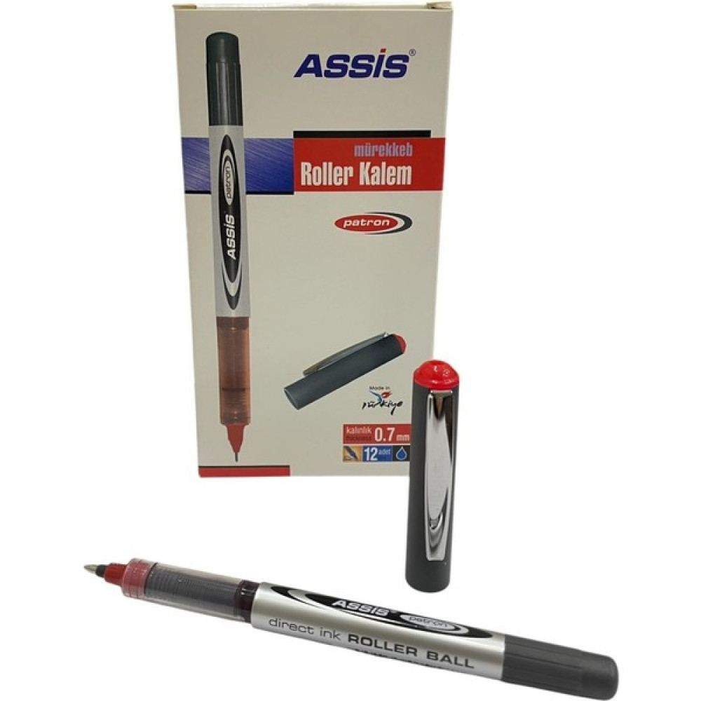 Cassa Assis 625 Roller Kalem 0,7 12 'li ( 1 Paket ) - Kırmızı Oto Boyaları Fiyatı