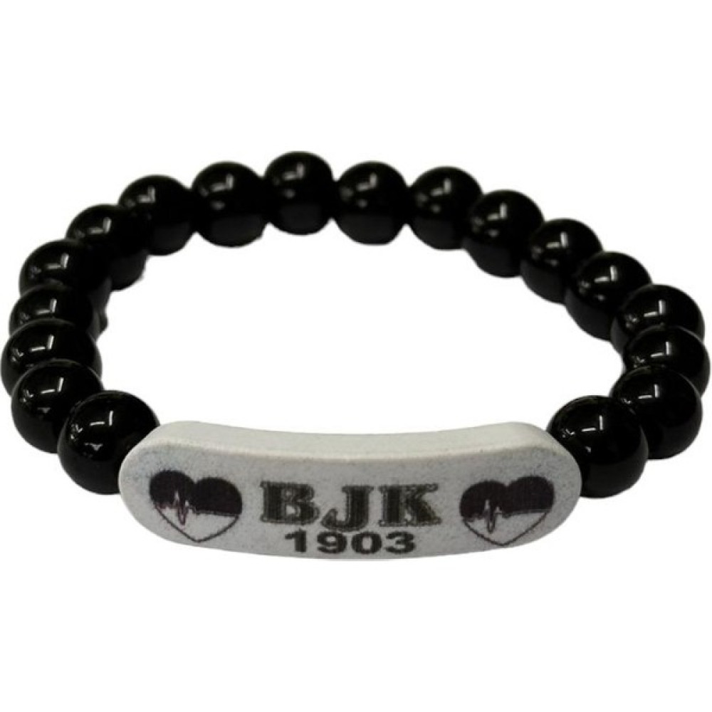 Cassido Shoes Beşiktaş Baskılı Taraftar Unisex Boncuk Bileklik Boncukbileklik9 Saat ve Bileklik Aksesuarı Fiyatı