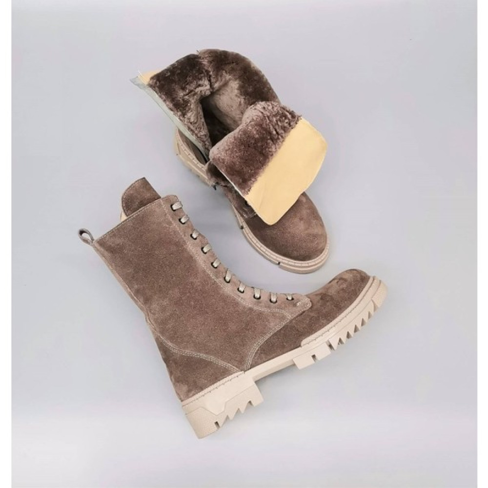 Cassido Shoes Hakiki Deri Içi Kuzu Kürkü Vizon Kadın Postal Bot Kadın Botları Fiyatı